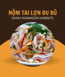 Nộm tai lợn đu đủ giòn ngon, món ăn giao tận nơi Hà Nội